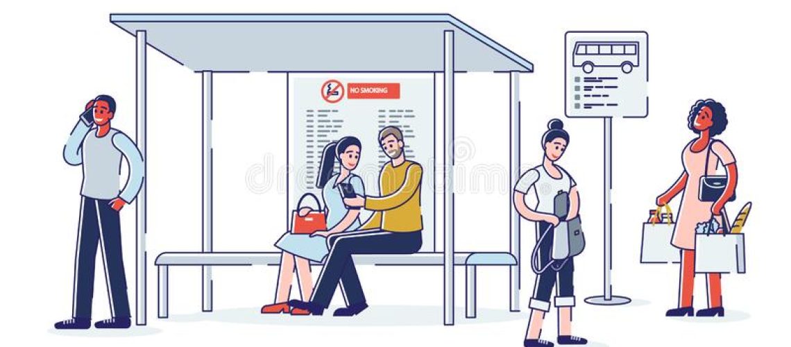 group-people-bus-station-diverse-cartoon-characters-waiting-bus-schedule-station-group-people-bus-station-188670404
